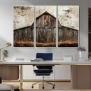 Rustic Barn Wall Art | Farmhouse Wall Decor Canvas Print |
