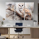 Barn Owl Wall Art | Watercolor Barn Owl Canvas Print | by MyGreatCanvas | Canvas Wall Art Prints | Photo Prints & Wall Decor