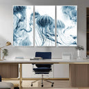 Abstract Jellyfish Canvas Print Wall Art