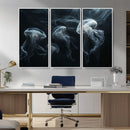 Jellyfish Wall Art Canvas Print, Elegant Wall Decor