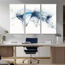 Flight Route Map Wall Art Canvas Print, Abstract Air Traffic by MyGreatCanvas | Canvas Wall Art Prints | Photo Prints & Wall Decor