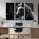 Winter Horse Wall Art | Black and White Horse Print | Ready by MyGreatCanvas | Canvas Wall Art Prints | Photo Prints & Wall Decor