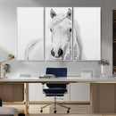 Majestic White Horse Wall Art | Ready to Hang and Framed |