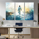 Watercolor Jesus Walking on Water Canvas Print, Christian by MyGreatCanvas | Canvas Wall Art Prints | Photo Prints & Wall Decor
