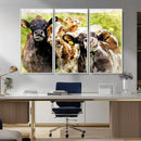 Curious Cows Farmhouse Wall Art | Ready to Hang and Framed by MyGreatCanvas | Canvas Wall Art Prints | Photo Prints & Wall Decor