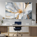 White and Gold Floral Canvas Wall Art - Framed and Ready to by MyGreatCanvas | Canvas Wall Art Prints | Photo Prints & Wall Decor
