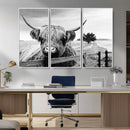 Scottish Highland Cow Wall Art | Rustic Farmhouse Décor |