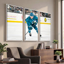 San Jose Sharks Ice Hockey Player Wall Art Canvas Print