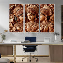 Indian Woman Statue Wall Art Canvas Print
