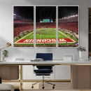 Wisconsin Badgers Football Team Print Canvas- Madison Camp