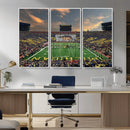 University of Michigan Wolverines Print Canvas, Football