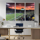 Eugene Autzen Stadium Canvas Wall Art Print – Sunset Over