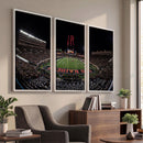 Framed Texas Tech Red Raiders Stadium Canvas, Texas Tech Red