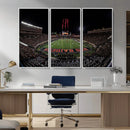 Framed Texas Tech Red Raiders Stadium Canvas, Texas Tech Red