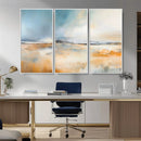 Abstract Landscape Wall Art Canvas Print - Warm Tones of