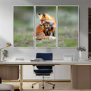 Heartwarming Fox and Baby Cub Wall Art | Ready to Hang
