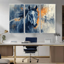 Abstract Blue Horse Wall Art Print Canvas | Horse Wall Art by MyGreatCanvas | Canvas Wall Art Prints | Photo Prints & Wall Decor