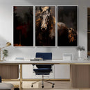 Abstract Black Horse Canvas Print for Farmhouse Wall Art | by MyGreatCanvas | Canvas Wall Art Prints | Photo Prints & Wall Decor