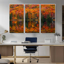 Fall Foliage Wall Art - Autumn Reflection Canvas Print,