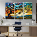 Mosaic Tree Wall Art | Ready to Hang Stained Glass Style