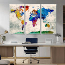 World Map Canvas Print – Framed Travel Map Wall Art for by MyGreatCanvas | Canvas Wall Art Prints | Photo Prints & Wall Decor