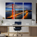 Large Wall Art San Francisco Canvas Print - Wonderful Golden