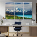 Mount Cook and Lake Pukaki Canvas Wall Art Print – Majestic by MyGreatCanvas | Canvas Wall Art Prints | Photo Prints & Wall Decor