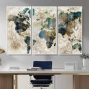 Framed Vintage World Map Wall Art – Abstract Map Canvas by MyGreatCanvas | Canvas Wall Art Prints | Photo Prints & Wall Decor