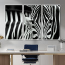 Zebra Wall Art – Zebra Close Up Wall Art – Framed Black by MyGreatCanvas | Canvas Wall Art Prints | Photo Prints & Wall Decor