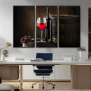 Red Wine and Bottle Canvas Print
