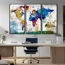World Map Canvas Print – Framed Travel Map Wall Art for by MyGreatCanvas | Canvas Wall Art Prints | Photo Prints & Wall Decor