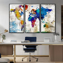 World Map Canvas Print – Framed Travel Map Wall Art for by MyGreatCanvas | Canvas Wall Art Prints | Photo Prints & Wall Decor