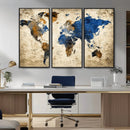World Map Canvas Print – Detailed Map of the World Wall Art by MyGreatCanvas | Canvas Wall Art Prints | Photo Prints & Wall Decor