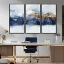 Abstract Mountain Range Art Canvas Print | 3 Panel by MyGreatCanvas | Canvas Wall Art Prints | Photo Prints & Wall Decor