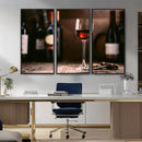 Red Wine and Bottle Canvas Print by MyGreatCanvas | Canvas Wall Art Prints | Photo Prints & Wall Decor
