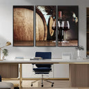 Wine and Barrel Wall Art Canvas Print by MyGreatCanvas | Canvas Wall Art Prints | Photo Prints & Wall Decor