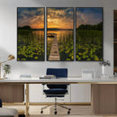 Lake and Flower Wall Art Canvas Print by MyGreatCanvas | Canvas Wall Art Prints | Photo Prints & Wall Decor