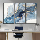 Abstract Art Print - Blue Abstract Canvas Wall Art Print by MyGreatCanvas | Canvas Wall Art Prints | Photo Prints & Wall Decor