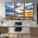 Sunset On The Ocean Wall Art Canvas Print by MyGreatCanvas | Canvas Wall Art Prints | Photo Prints & Wall Decor