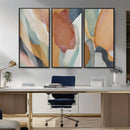 Boho Wall Art Canvas Print Set, Watercolor Boho Wall Art