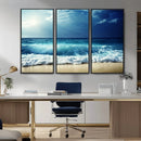 Majestic Ocean Wave Wall Art Canvas | 3 Panel Large Seascape by MyGreatCanvas | Canvas Wall Art Prints | Photo Prints & Wall Decor