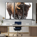 Bison Wall Art Canvas Print For Farmhouse, Wild Animal Wall by MyGreatCanvas | Canvas Wall Art Prints | Photo Prints & Wall Decor