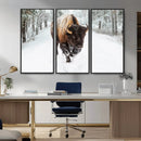 Bison Wall Art Canvas Print For Farmhouse, Animal Canvas