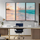 Beach Sunrise Wall Art, Coastal Seascape Canvas Print, Ocean by MyGreatCanvas | Canvas Wall Art Prints | Photo Prints & Wall Decor