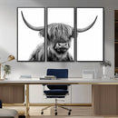Scottish Highland Cow Cattle Art Print Wall Art Canvas Print by MyGreatCanvas | Canvas Wall Art Prints | Photo Prints & Wall Decor