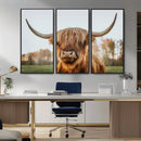 Highland Cow Animal Scottish Cattle Art Print Farmhouse Wall