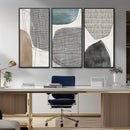 Canvas Print Wall Art Abstract Art Boho, Framed Boho Decor