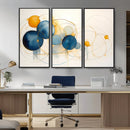 Geometric Blue Orange Abstract Wall Art Canvas, Geometric by MyGreatCanvas | Canvas Wall Art Prints | Photo Prints & Wall Decor