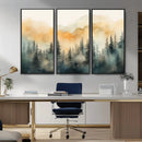 Abstract Forest Print - Mountain Wall Art | Autumn Landscape