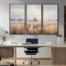 Golden Fields Wall Art Print Canvas – Serene Landscape of by MyGreatCanvas | Canvas Wall Art Prints | Photo Prints & Wall Decor